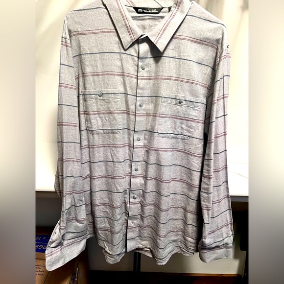 Travis Mathew flannel button down size L - Picture 1 of 3